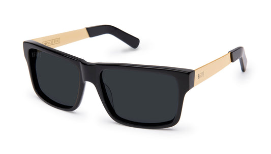 9five gafas de sol Caps LX negras y doradas
