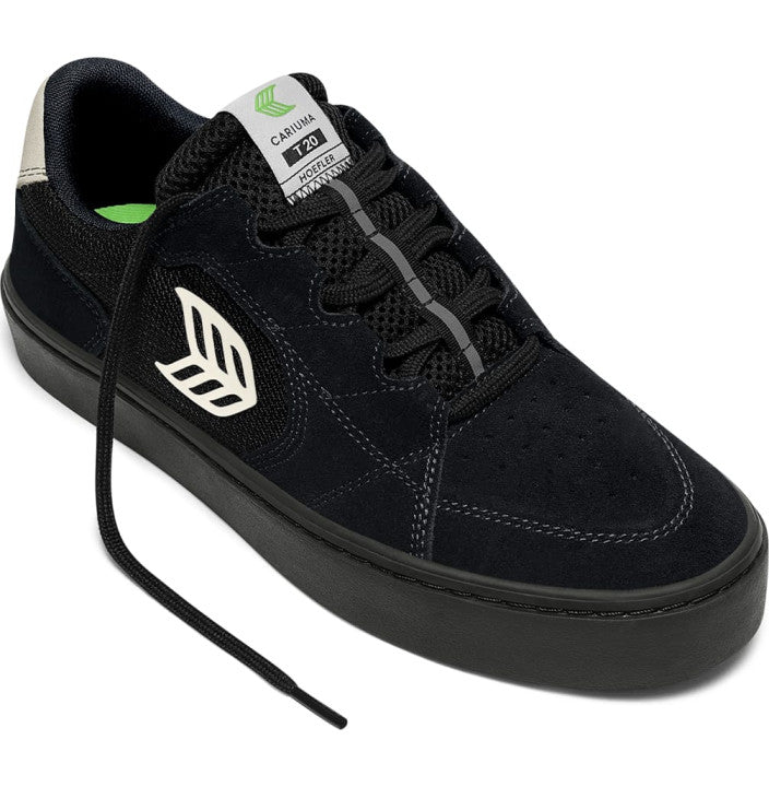 cariuma zapatilla t20 pro all black suede and mesh