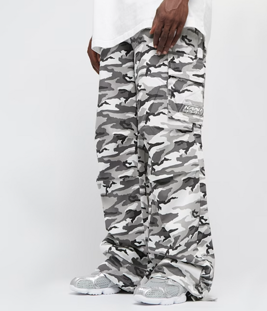 karl kani pantalon sport patch camo cargo