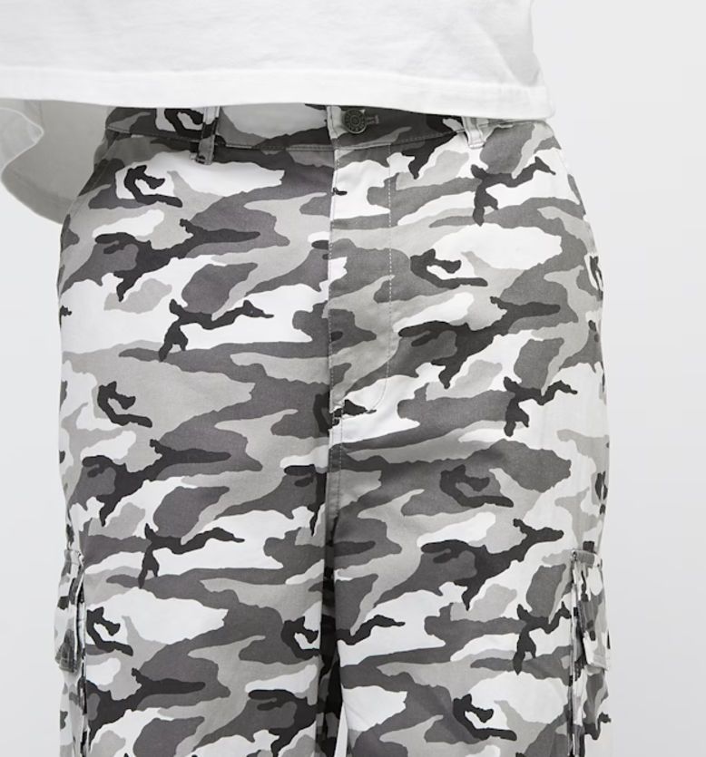 karl kani pantalon sport patch camo cargo