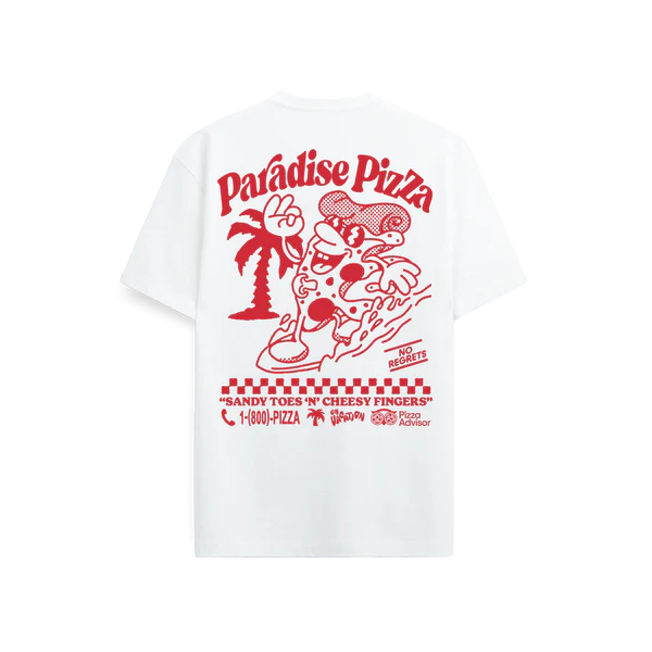 on vacation camiseta  paradise pizza