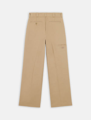 dickies pantalón mujer double knee rec khaki