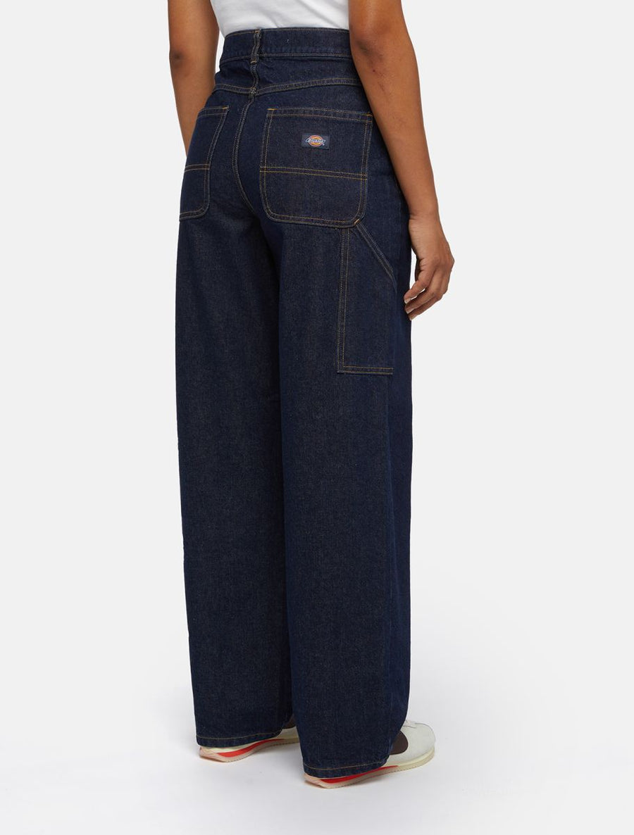 dickies pantalón mujer herdon denim reinsed