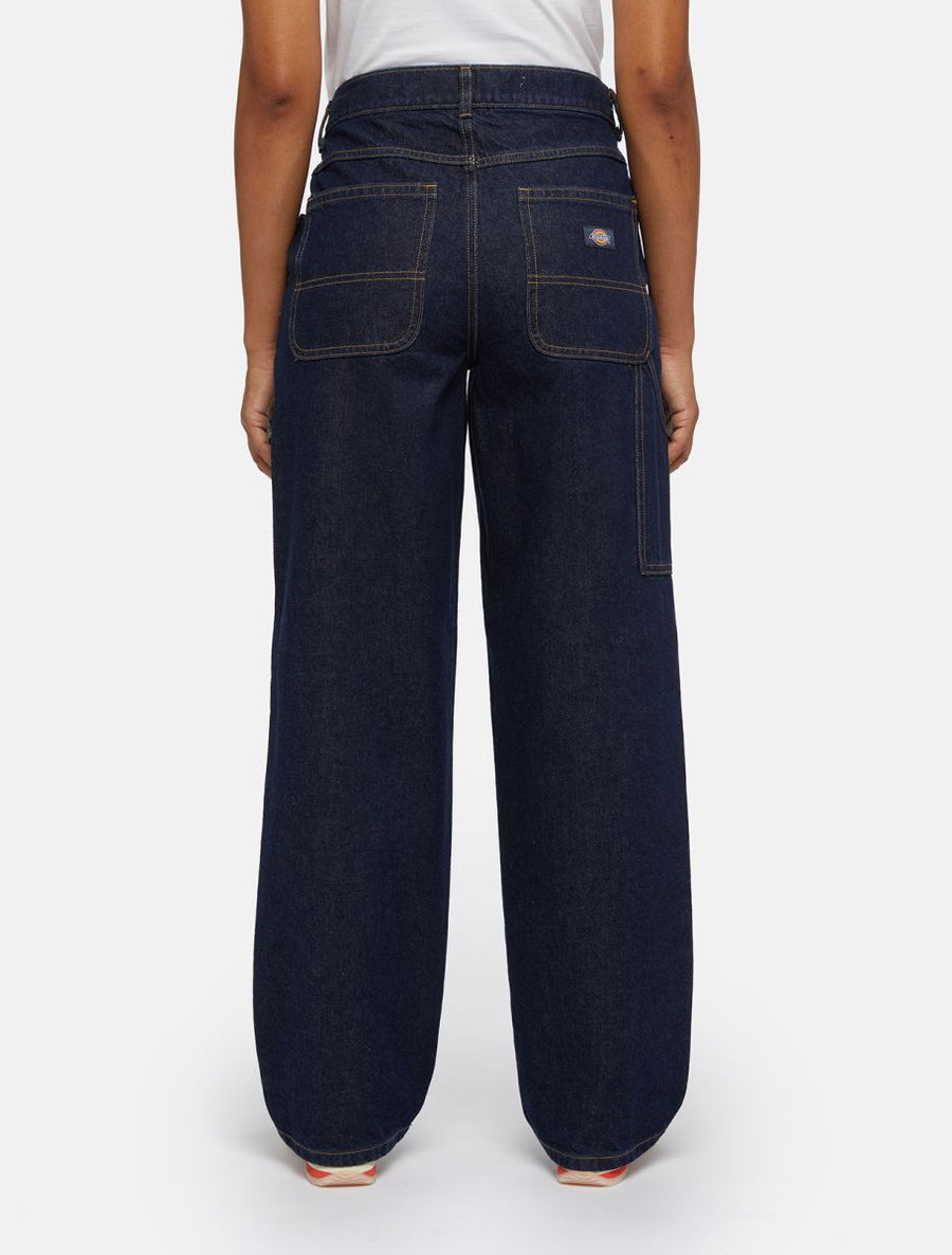 dickies pantalón mujer herdon denim reinsed