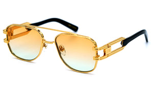 9five gafas de sol Royals XL Gold con lente bicolor naranja Edición especial: