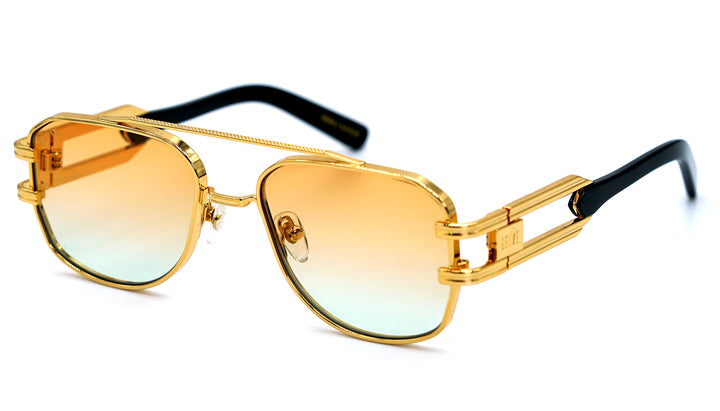 9five gafas de sol Royals XL Gold con lente bicolor naranja Edición especial: