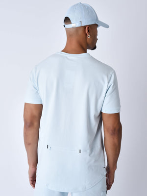 project x paris camiseta técnica con recortes - Azul hielo