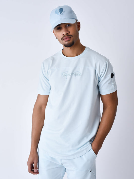 project x paris camiseta técnica con recortes - Azul hielo