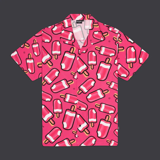 dolly noir camisa mambo pattern alla fragola bowling