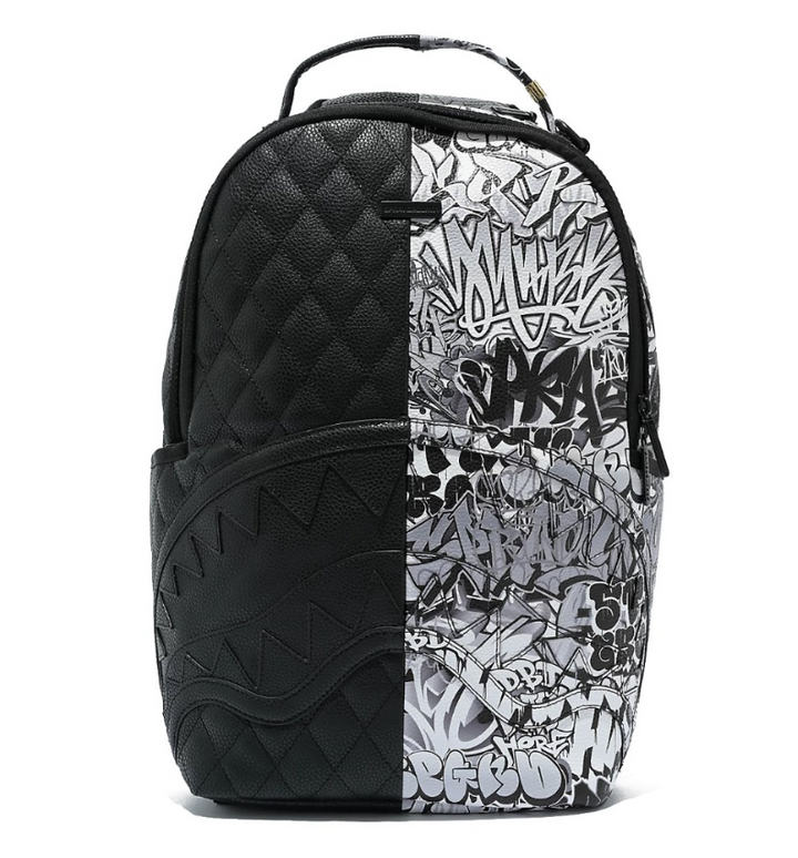 sprayground mochila half graff quilt backpack