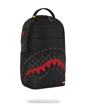 sprayground mochila black puffer grey check backpack