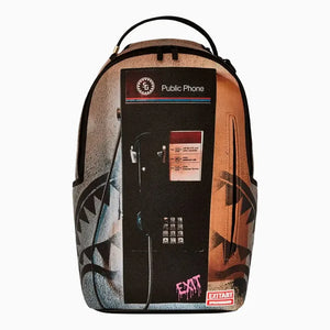 sprayground mochila exit pay phone backpack