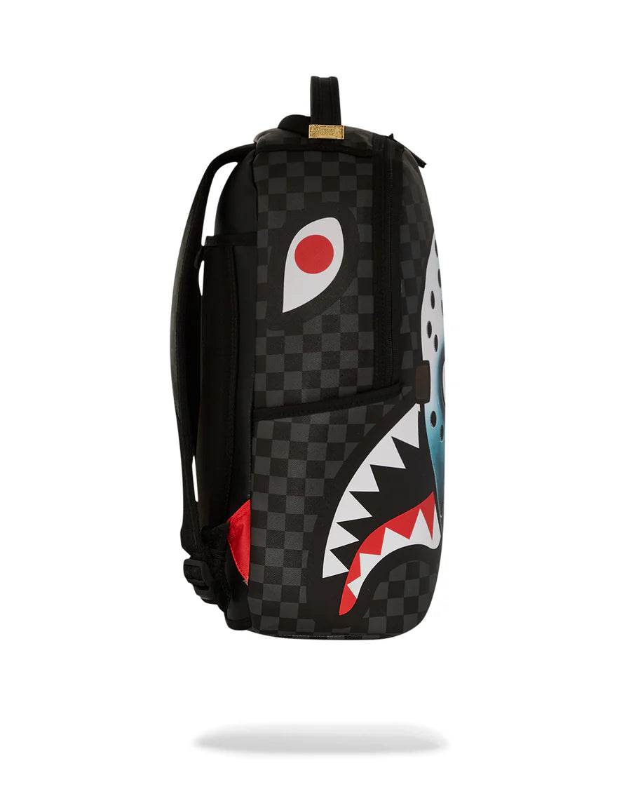 sprayground mochila hockey mask sharkmouth backpack