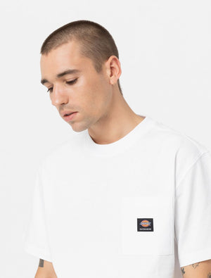 dickies camiseta mount vista pocket blanco