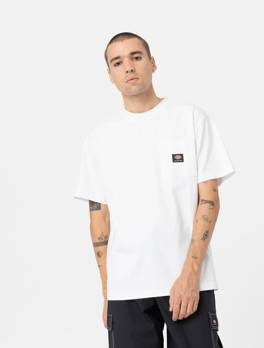 dickies camiseta mount vista pocket blanco