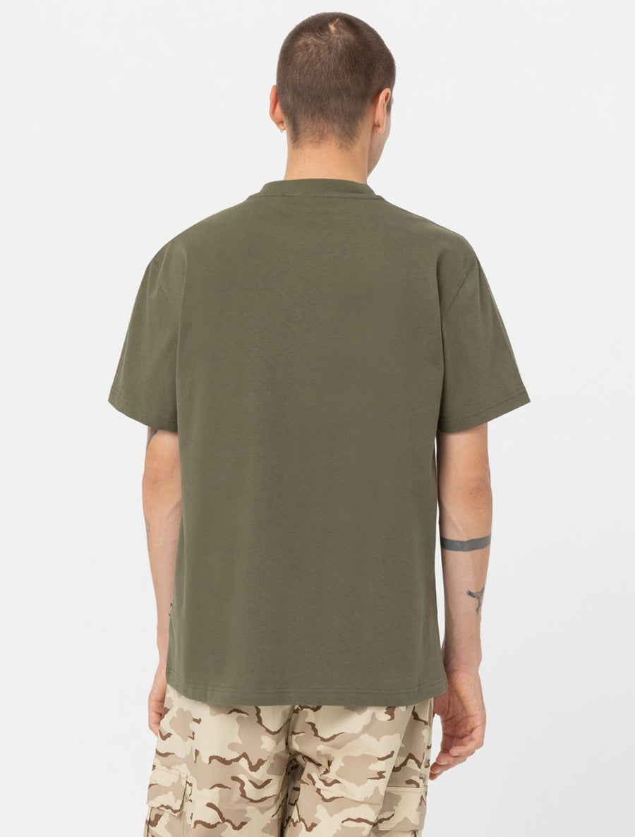 dickies camiseta mount vista pocket verde oliva