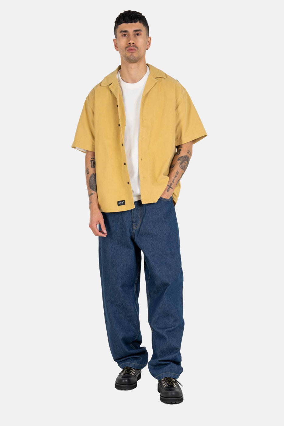 reell pantalón baggy steell blue