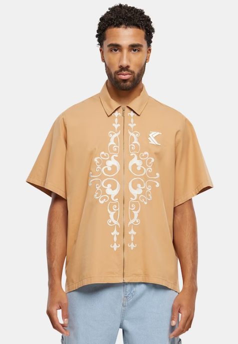 karl kani camiseta og ornament woven