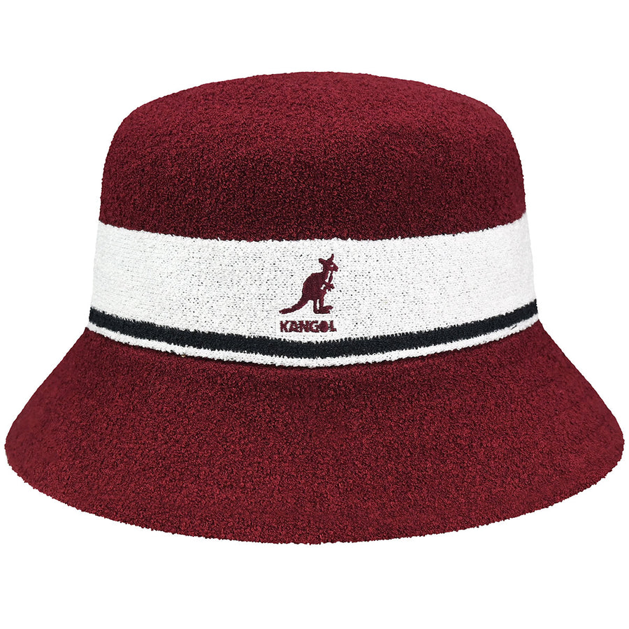 kangol bucket  bermuda stripe cranberry