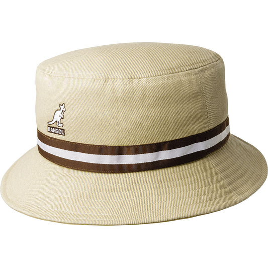 kangol bucket Stripe Lahinch tan