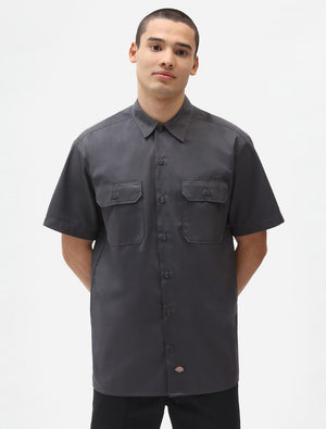 dickies camisa work rec charcoal