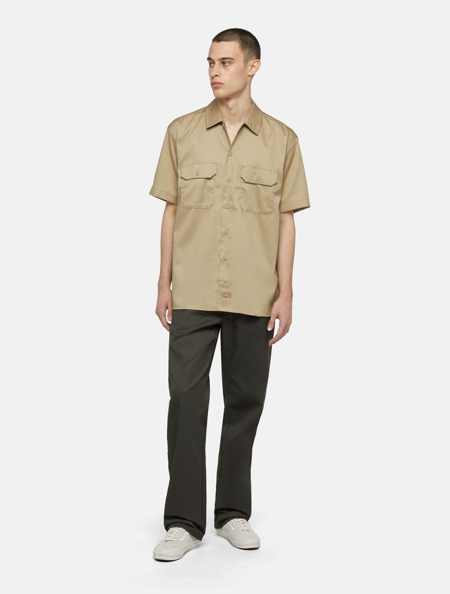 dickies camisa work rec khaki