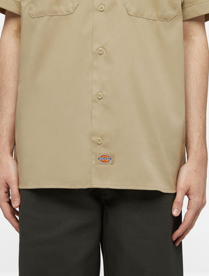 dickies camisa work rec khaki