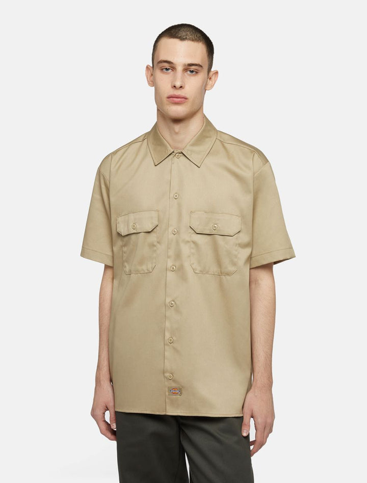 dickies camisa work rec khaki