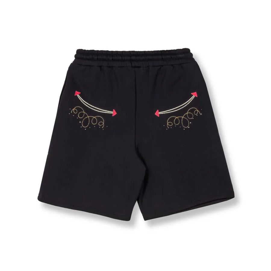 grimey bermuda lone hand sweatshorts black