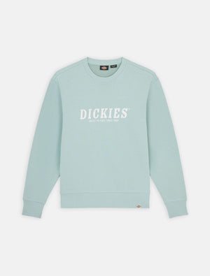 dickies sudadera sin capucha script sweatshirt blue