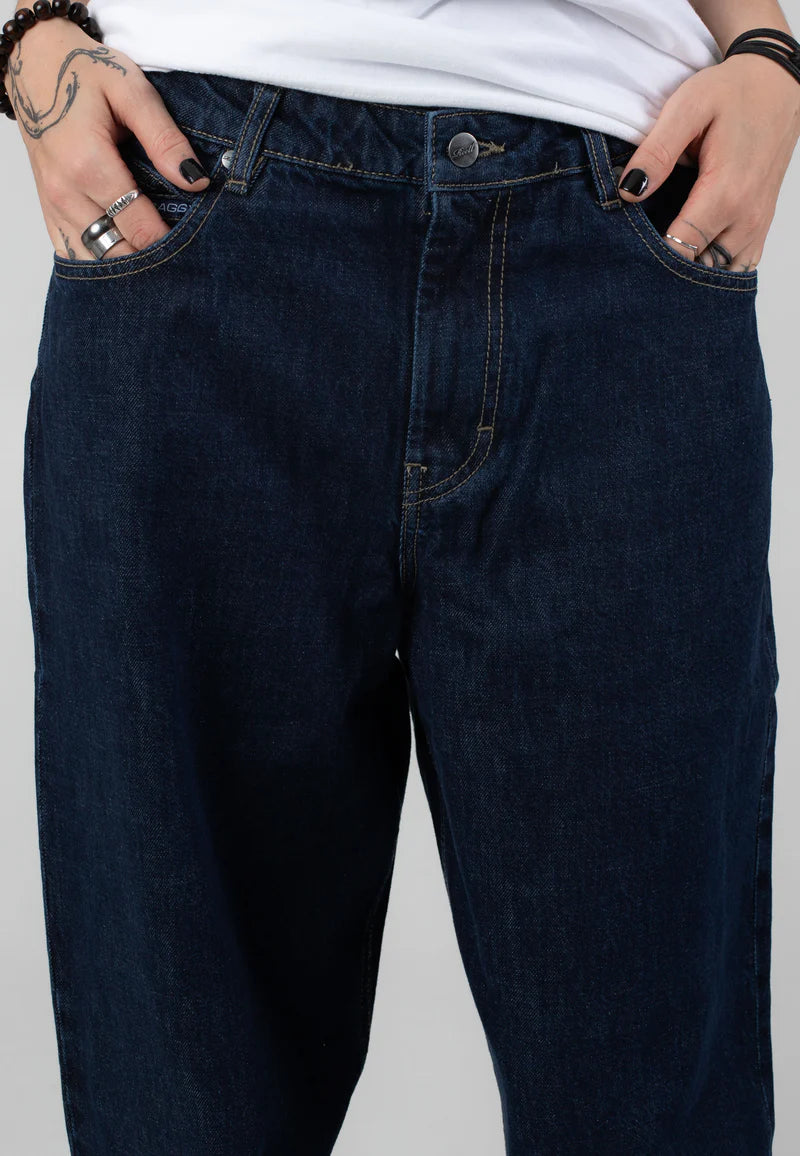 reell pantalon woman chloe baggy dark stone