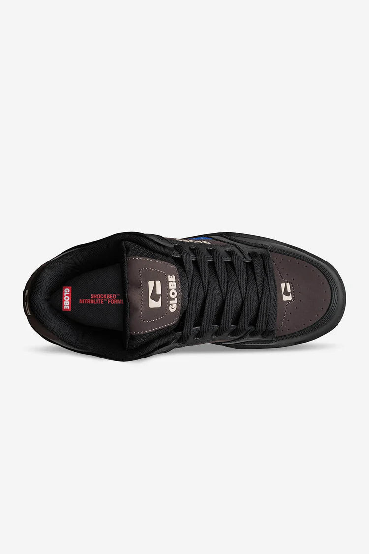 globe zapatilla tilt black tan cobalt