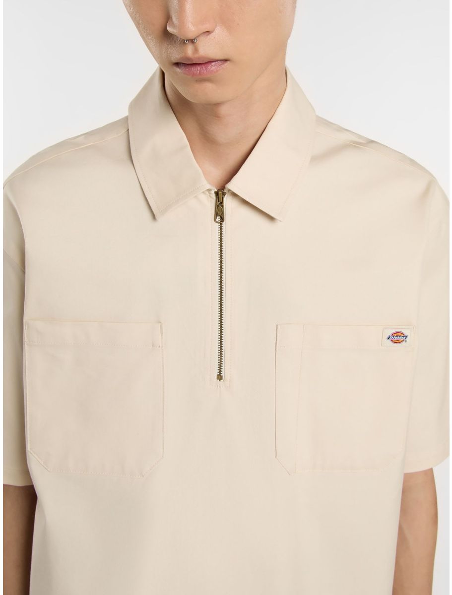 dickies camisa ranch qz shirt whitecap gray