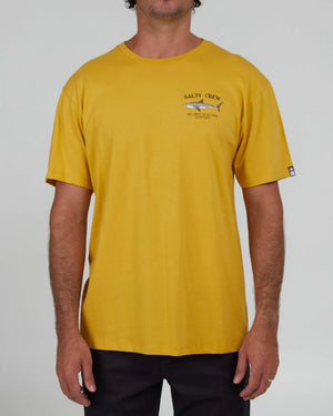 salty crew camiseta bruce premium mustard