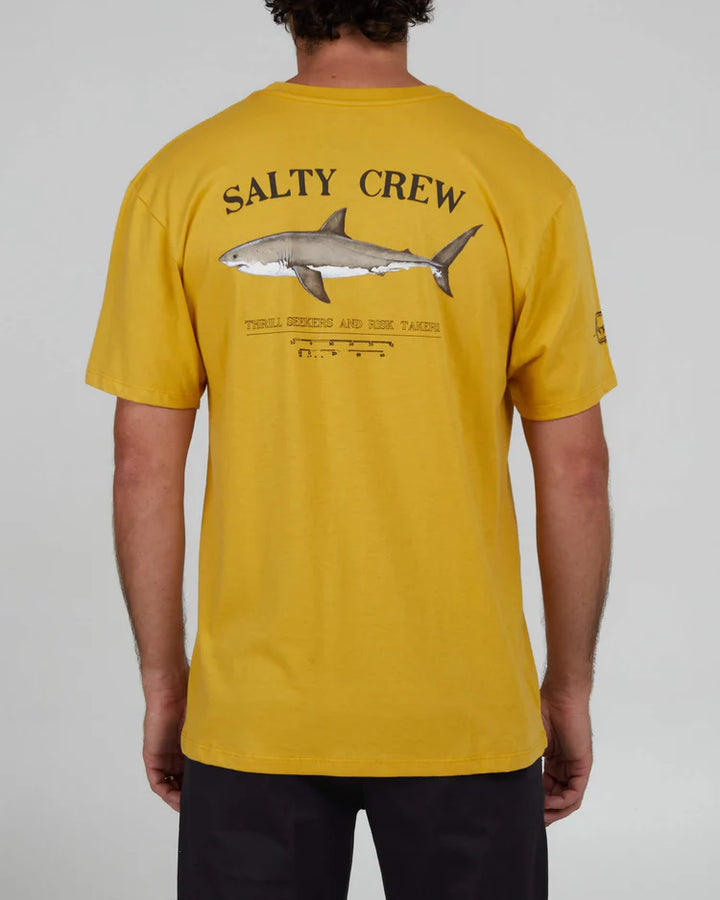 salty crew camiseta bruce premium mustard