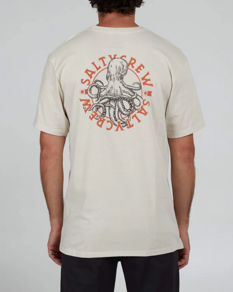 salty crew camiseta tentacles premium bone