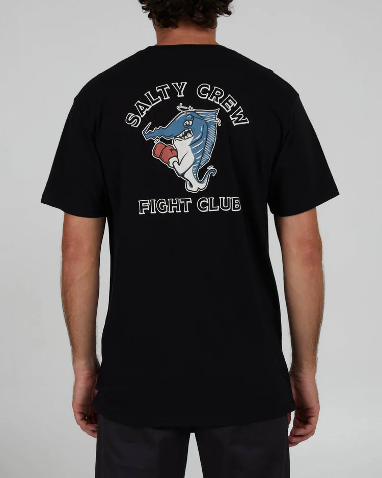 salty crew camiseta fight club classic  black