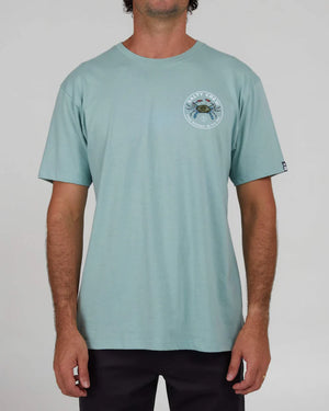 salty crew camiseta blue crabber premium mackerel