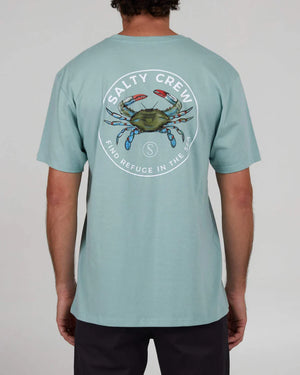 salty crew camiseta blue crabber premium mackerel