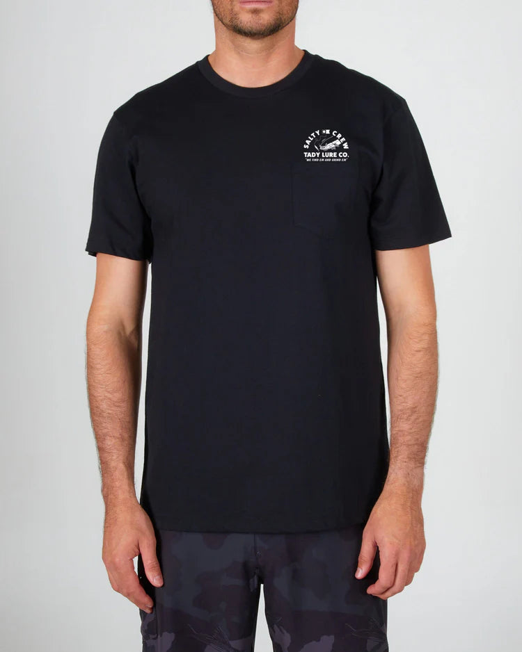 salty crew camiseta tady classic pocket pigment black