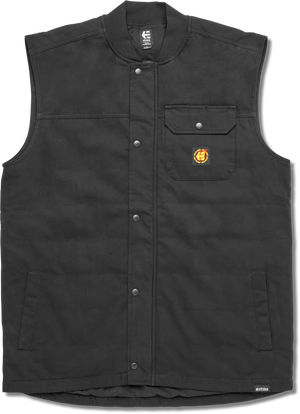 etnies x santa cruz chaleco flame vest black