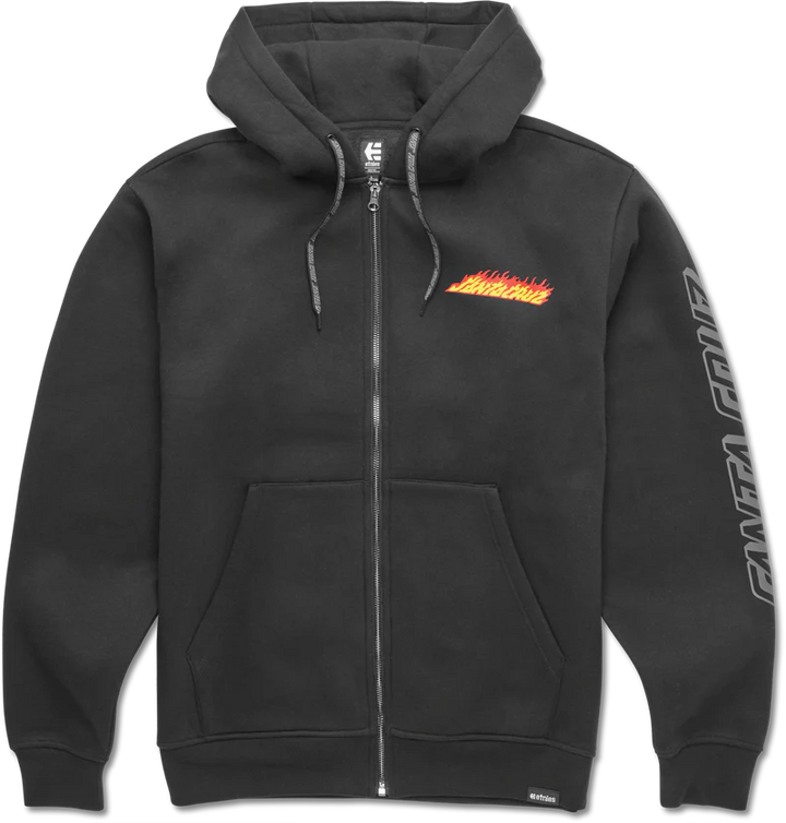 etnies x santa cruz chaqueta flame tech black