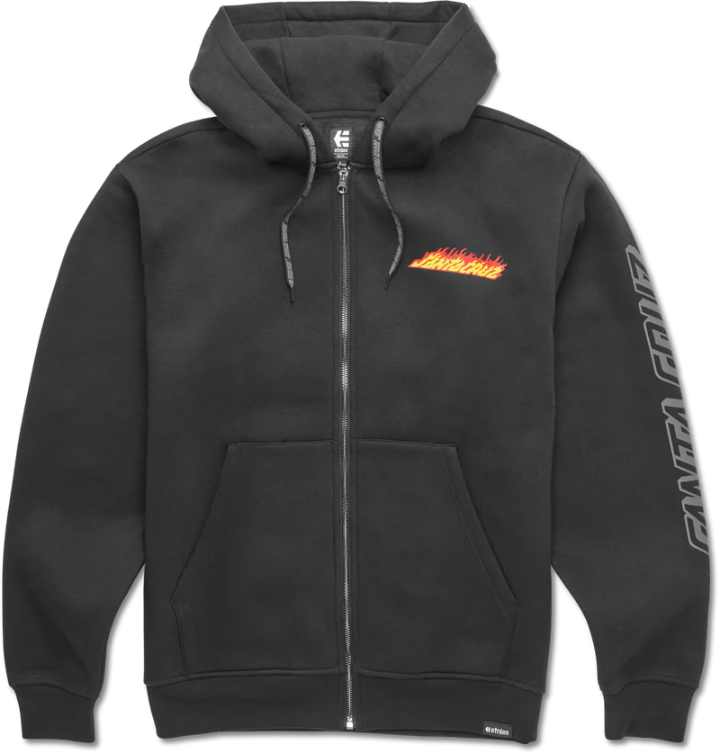 etnies x santa cruz chaqueta flame tech black