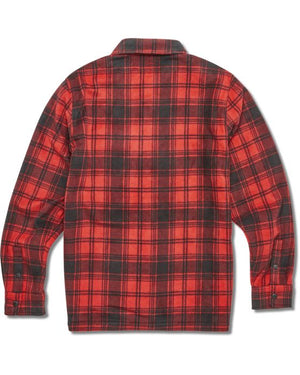 etnies x santa cruz camisa flame fleece red