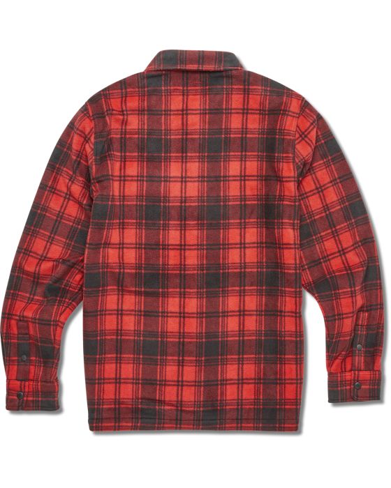 etnies x santa cruz camisa flame fleece red