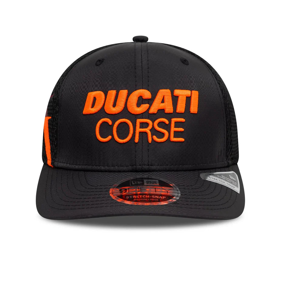 new era Gorra Ducati Motor Logo Gradient Print 9FIFTY Stretch Snap Negro