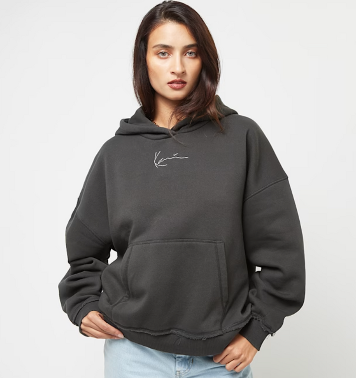 karl kani sudadera mujer samll signature washed black