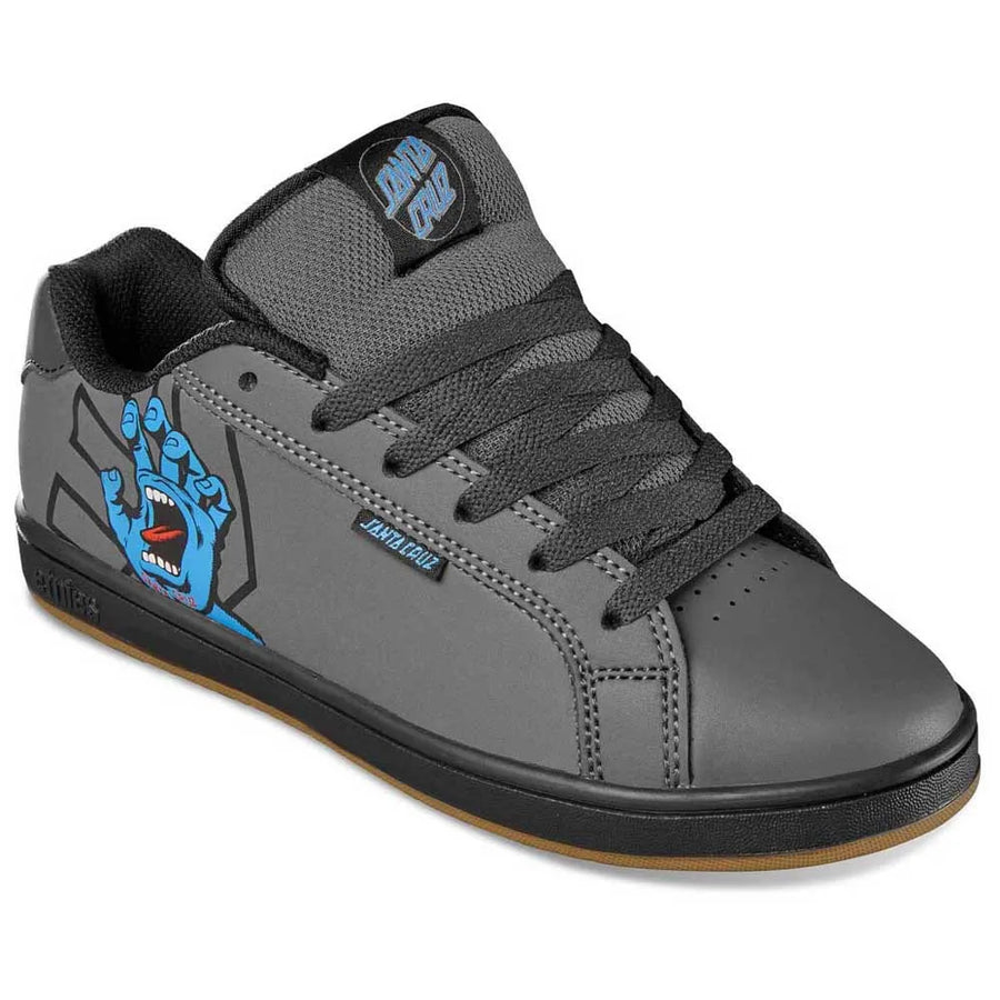 etnies zapatilla kids fader x santa cruz dark grey black