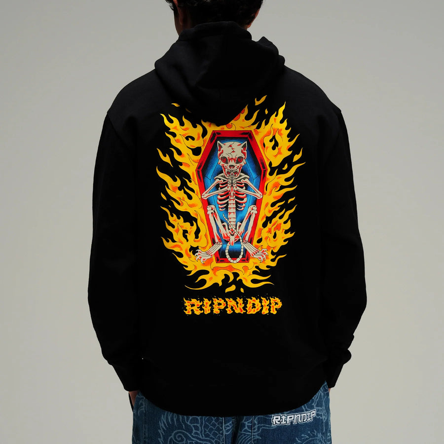 ripndip sudadera burn in heck hoodie