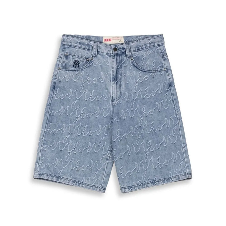 Grimey bermuda Sweet Science Baggy Jacquard Light Washed Black
